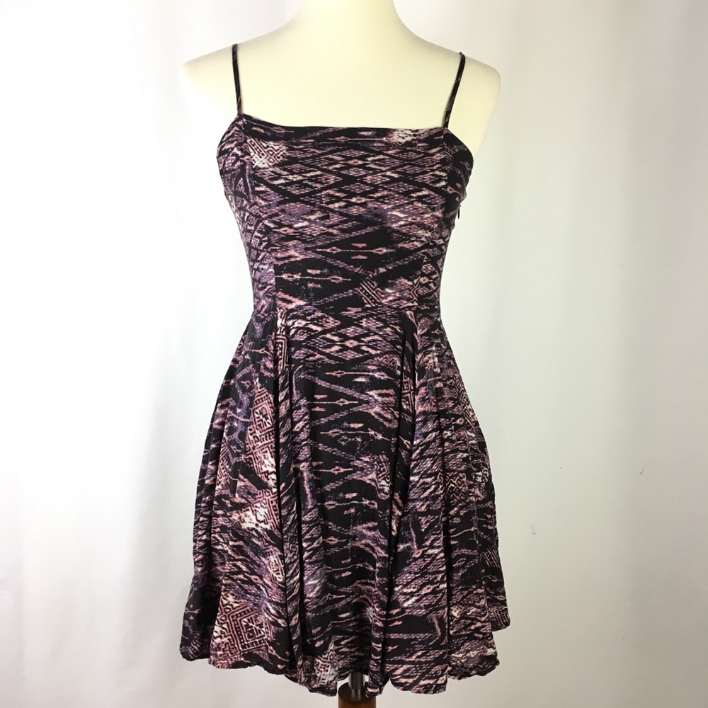 Silence Noise Spaghetti Strap Dress Medium Aztec